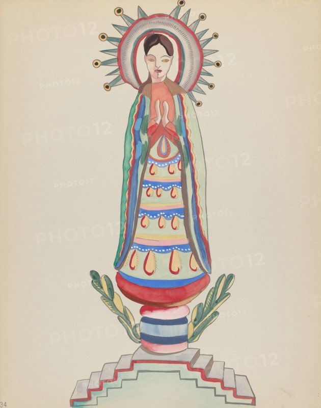 Plate 34: Our Lady of Light: From Portfolio "Spanish Colonial Designs of New Mexico, 1934/1942. Creator: Unknown.