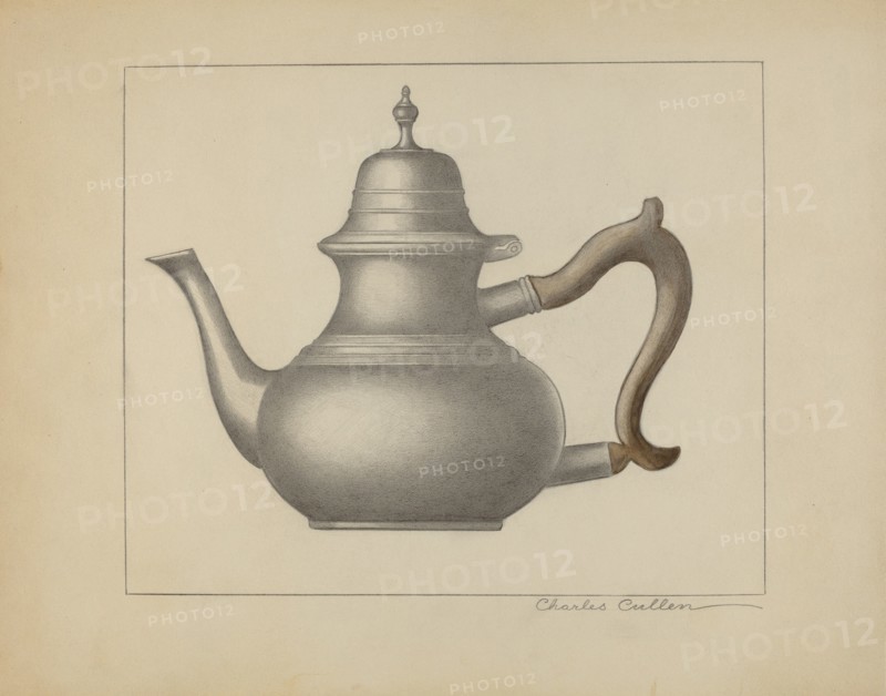 Pewter Teapot, c. 1936. Creator: Charles Cullen.
