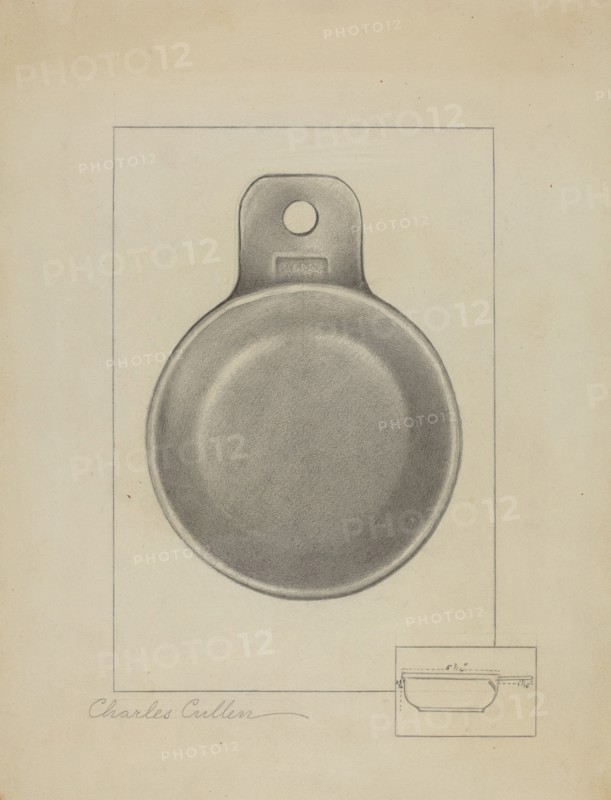 Pewter Porringer, c. 1936. Creator: Charles Cullen.