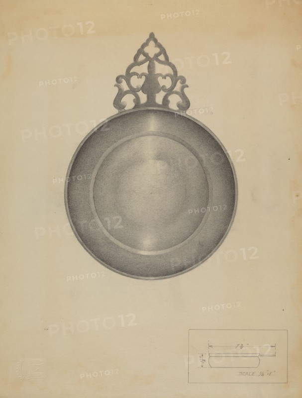 Pewter Porringer, c. 1936. Creator: Charles Cullen.