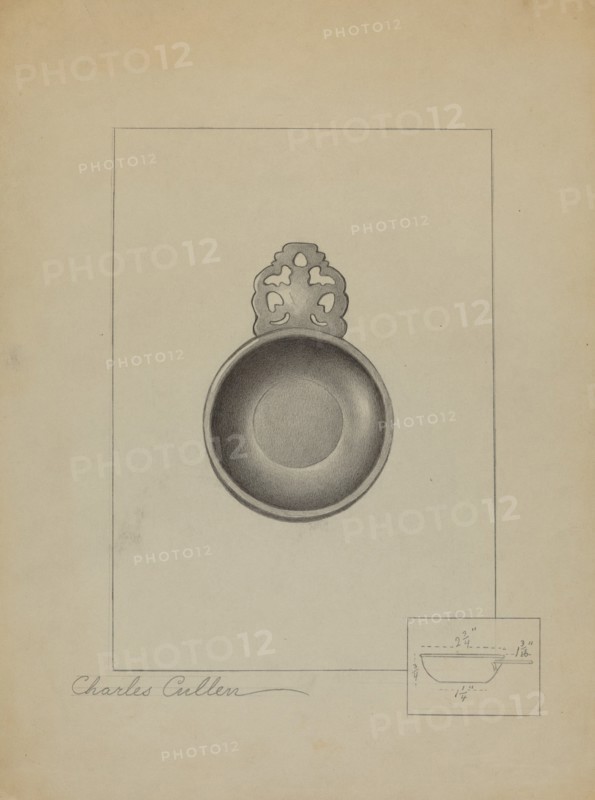 Pewter Porringer, c. 1936. Creator: Charles Cullen.