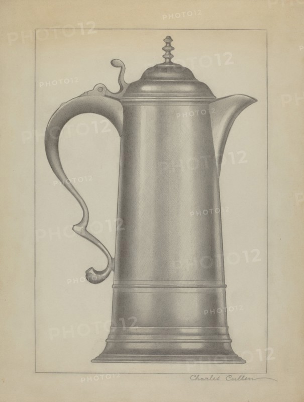 Pewter Flagon, c. 1936. Creator: Charles Cullen.