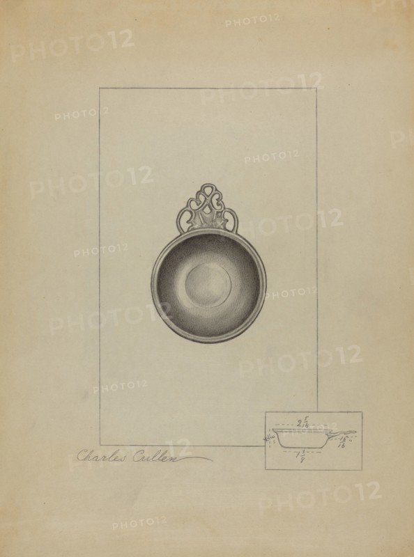 Pewter Porringer, c. 1936. Creator: Charles Cullen.