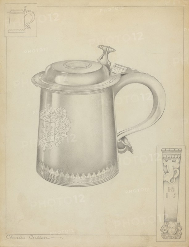 Silver Tankard, c. 1937. Creator: Charles Cullen.