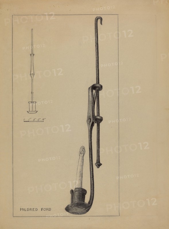 Candle Pendant, c. 1937. Creator: Mildred Ford.