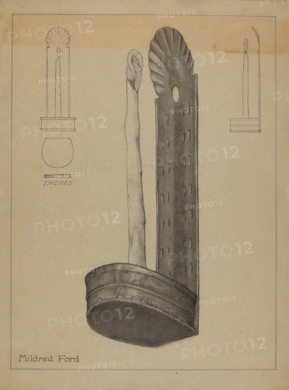 Candle Sconce, 1935/1942. Creator: Mildred Ford.
