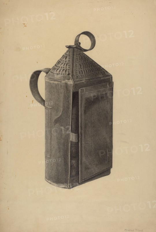 Lantern, c. 1938. Creator: Mildred Ford.
