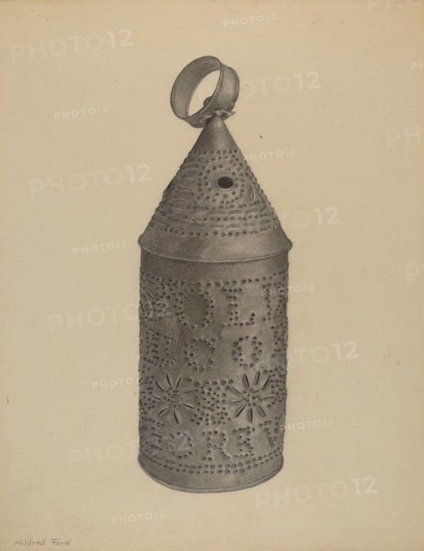 Lantern, c. 1937. Creator: Mildred Ford.