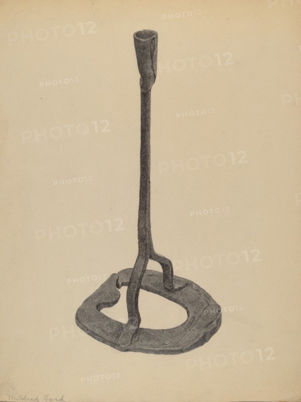 Candle Holder, c. 1938. Creator: Mildred Ford.