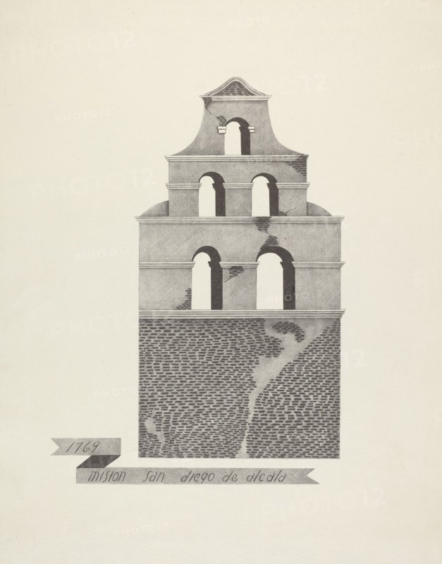 Mision San Diego de Alcala, 1935/1942. Creator: James Jones.
