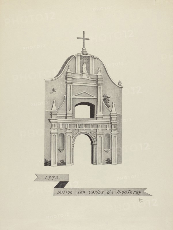 Mision San Carlos de Monterey, 1935/1942. Creator: James Jones.