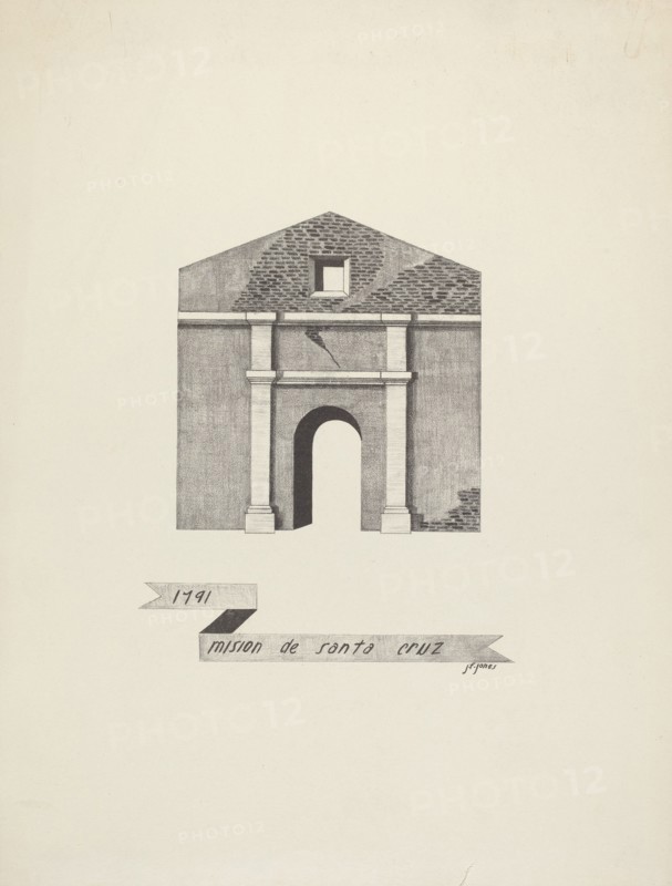 Mision de Santa Cruz, 1935/1942. Creator: James Jones.