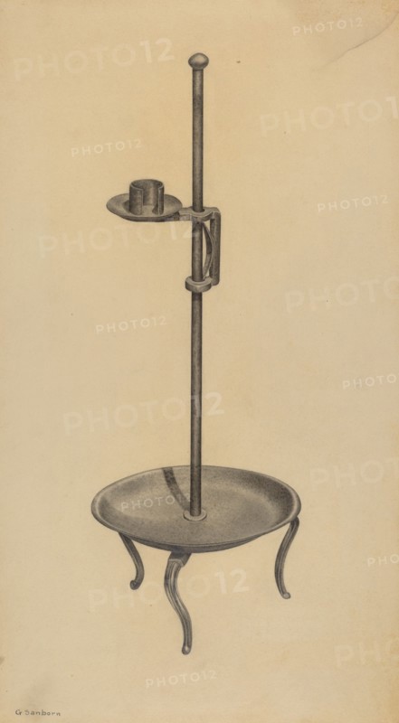 Candle Stand, 1939. Creator: Gordon Sanborn.