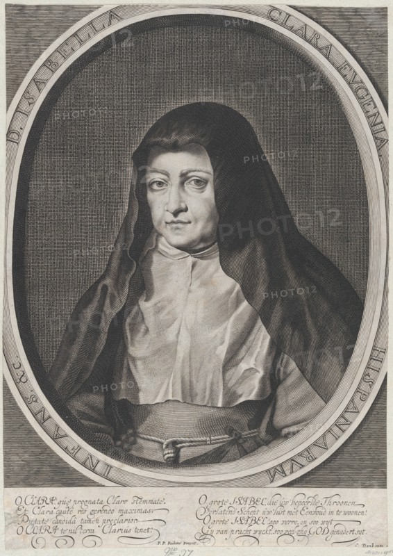 Portrait of Archduchess Isabella Clara Eugenia, Spanish Regent of the Low Countries..., ca. 1628-56. Creator: Anon.
