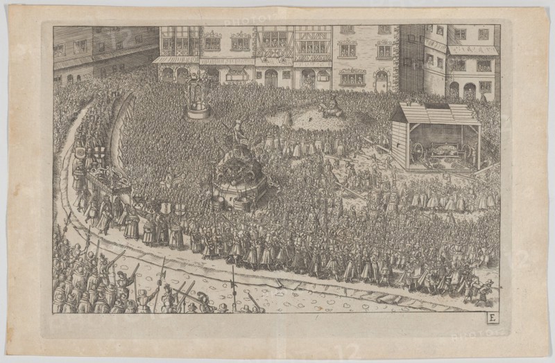 Plate E: Election and Coronation of Emperor Maximilian II, 1612., 1612. Creator: Anon.