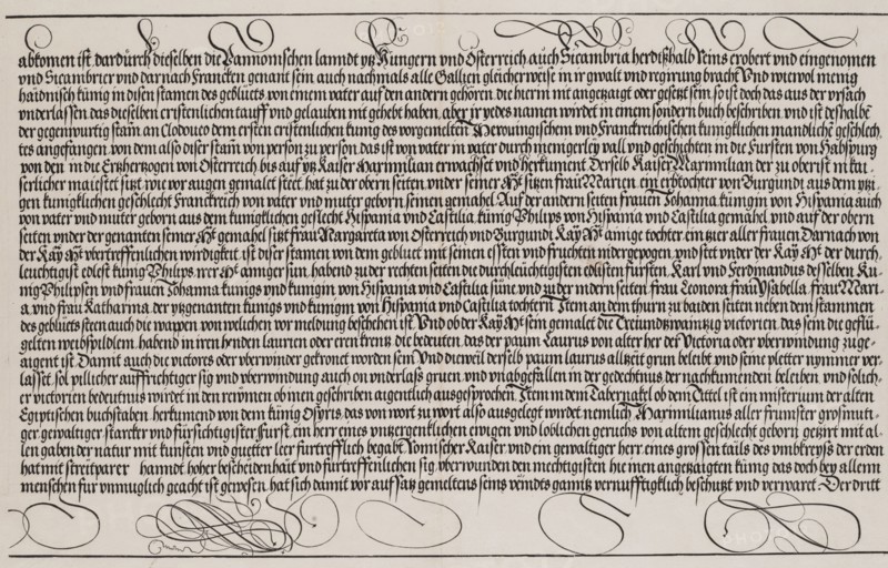 Explanatory Text, Part II, from the Arch of Honor, proof, dated 1515, printed 1517-18. Creator: Hieronymus Andreae.