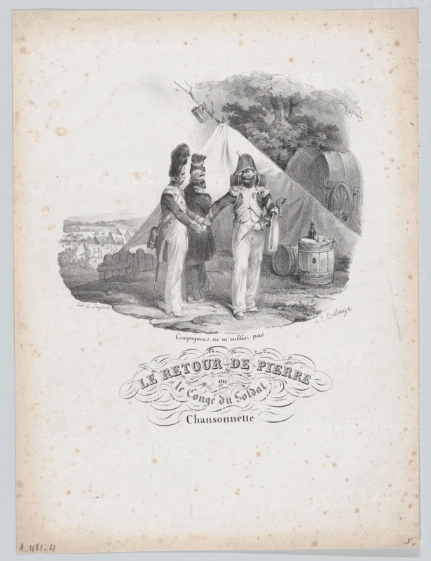Pierre's Return or The Soldier's Vacation, possibly 1829. Creator: Hippolyte Bellangé.