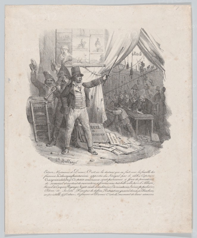 The Family of the Lithographautoccini, 1824. Creator: Hippolyte Bellangé.