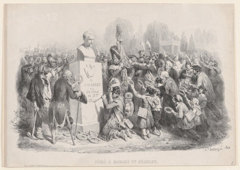 Dedicated to Madame Vve. Charlet, 1846. Creator: Hippolyte Bellangé.