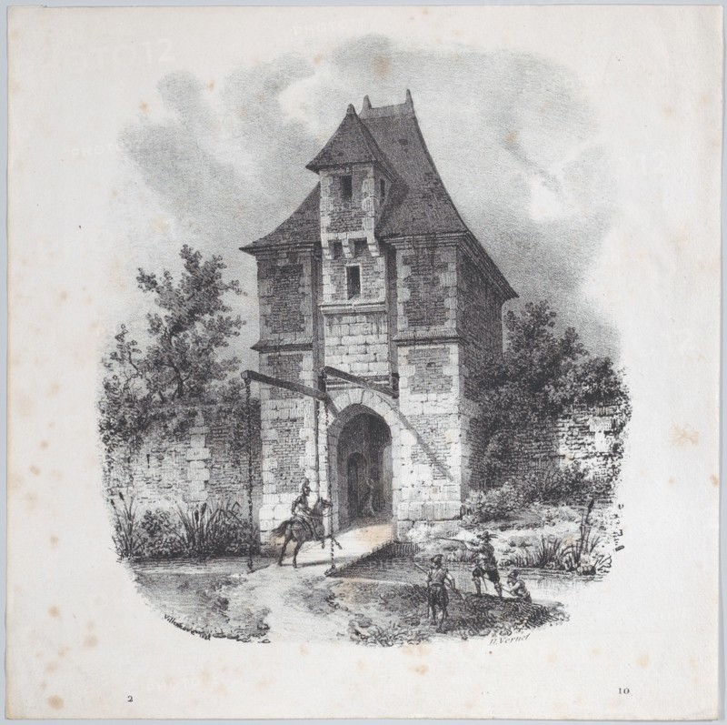 Henri IV Entering at Aumale, 1822. Creator: Émile Jean-Horace Vernet.