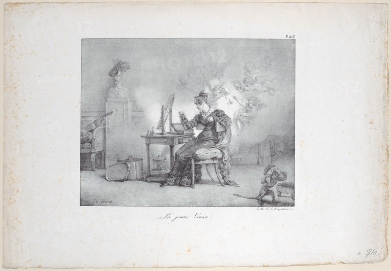 The Young Widow, ca. 1818-21. Creator: Émile Jean-Horace Vernet.