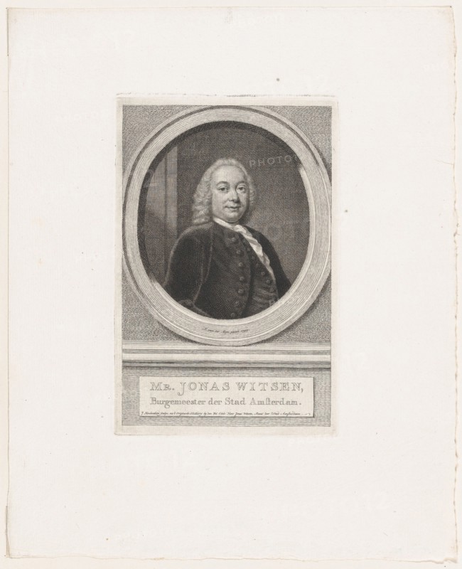 Jonas Witsen, Burgemeester der Stad Amsterdam, ca. 1749. Creator: Jacobus Houbraken.