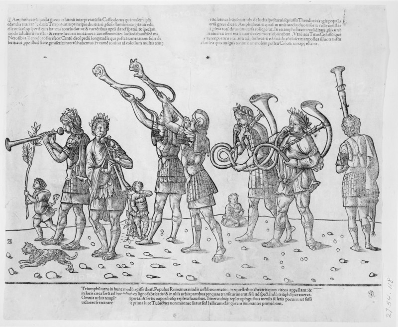Trumpeters, from 'The Triumph of Caesar', 1504. Creator: Jacob von Strassburg.