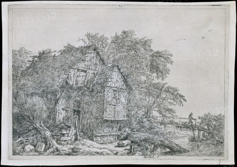 The Little Bridge (Le Petit Pont), 17th century. Creator: Jacob van Ruisdael.