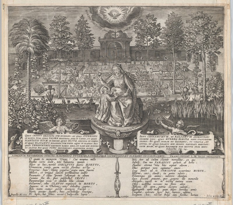 The Virgin and Child in the Enclosed Garden, 1606. Creator: Jan Wierix.