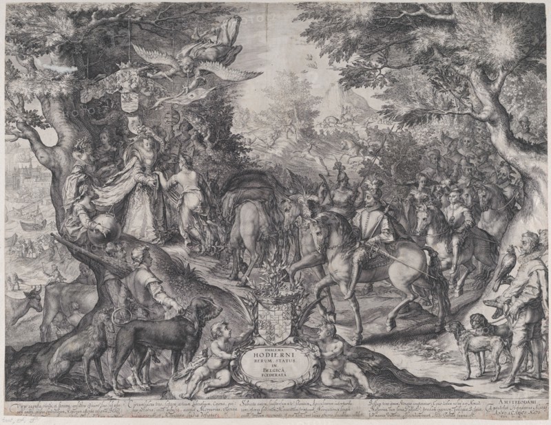 Allegory of the Flourishing State of the United Provinces, 1602 Creator: Jan Saenredam.