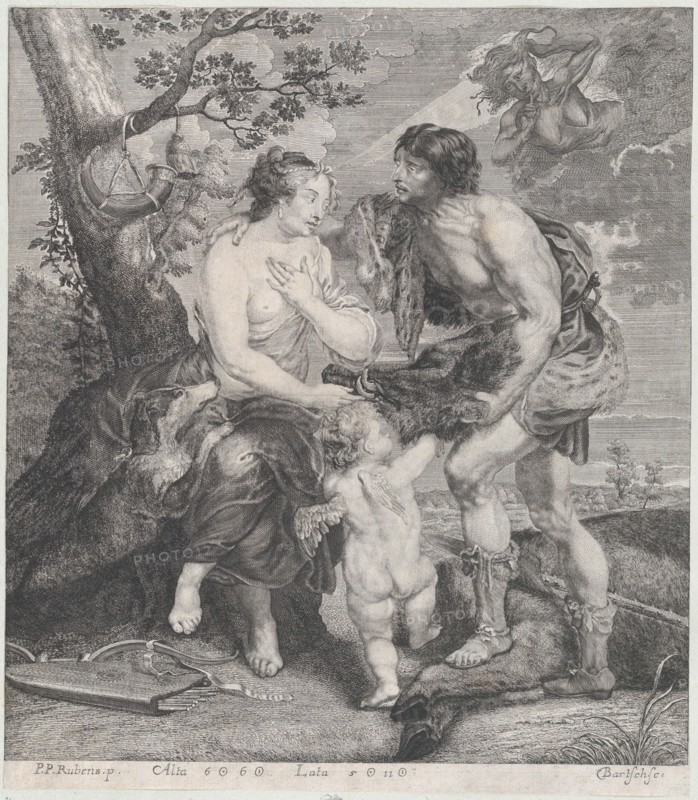 Atalanta and Meleager, ca. 1670-90. Creator: Johann Gottfried Bartsch.