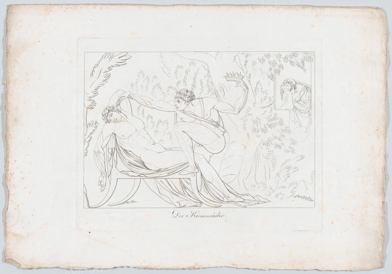 Der Kronenräuber (Claudio Murders His Brother, King Hamlet, By Pouring Poison into His Ear..., 1806. Creator: Johann Heinrich Lips.