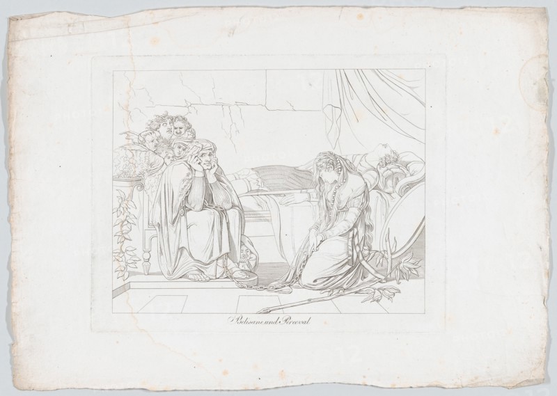 Belisane and Percival Under the Enchantment of Urma, 1806. Creator: Johann Heinrich Lips.