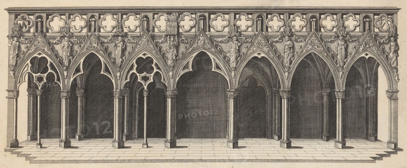 Interior of Strasbourg Cathedral Showing the Choir Screen, 1617. Creator: Johann Jakob Arhardt.