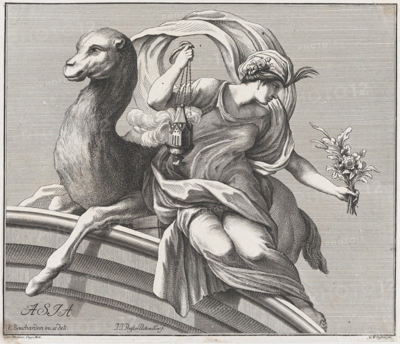Asia, 1732. Creator: Johann Justin Preissler.