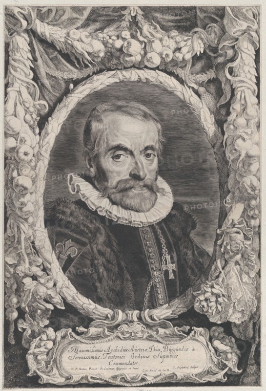 Portrait of Maximilian III, Archduke of Austria, ca. 1650., ca. 1650. Creators: Jonas Suyderhoef, Pieter Soutman.