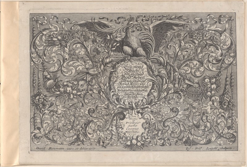 Ein neues Buch von allerhand Gold-Arbeit, auff unterschiedliche Art und Manier sehr wol u...., 1716. Creator: Joseph Friedrich Leopold.