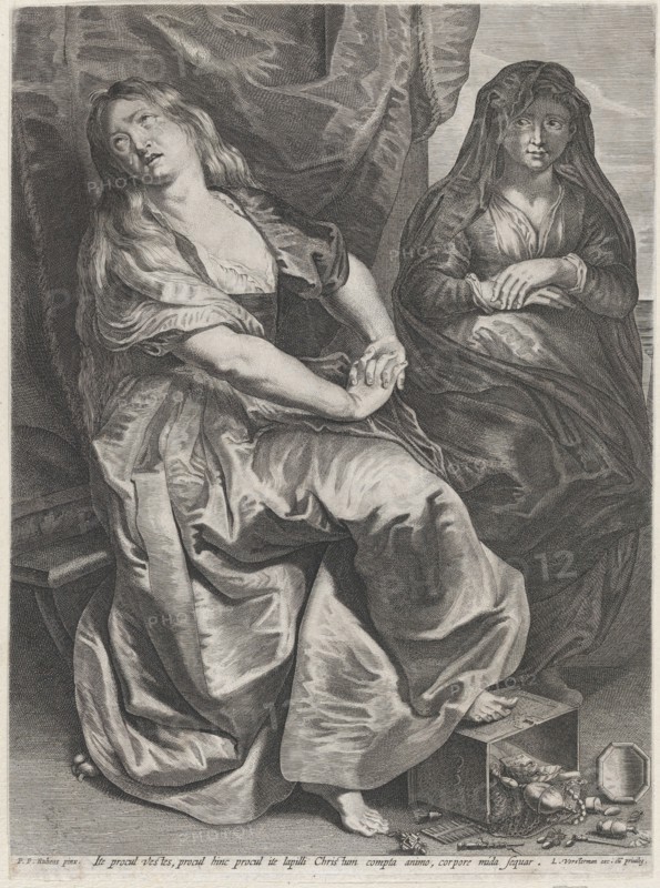 St. Mary Magdalen Trampling Her Valuables, 1622-23 Creator: Lucas Vorsterman.