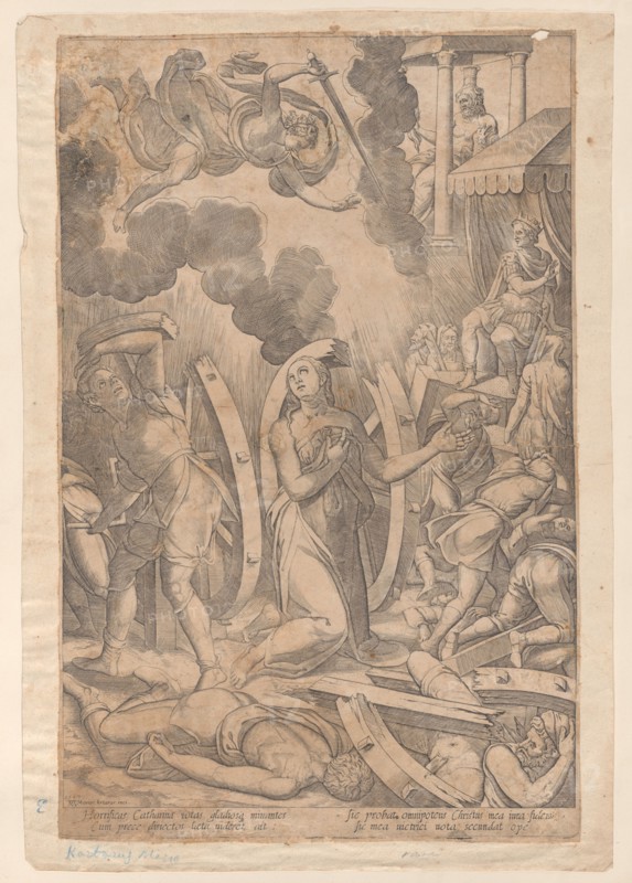 Martyrdom of Saint Catherine of Alexandria, 1567. Creator: Mario Cartaro.