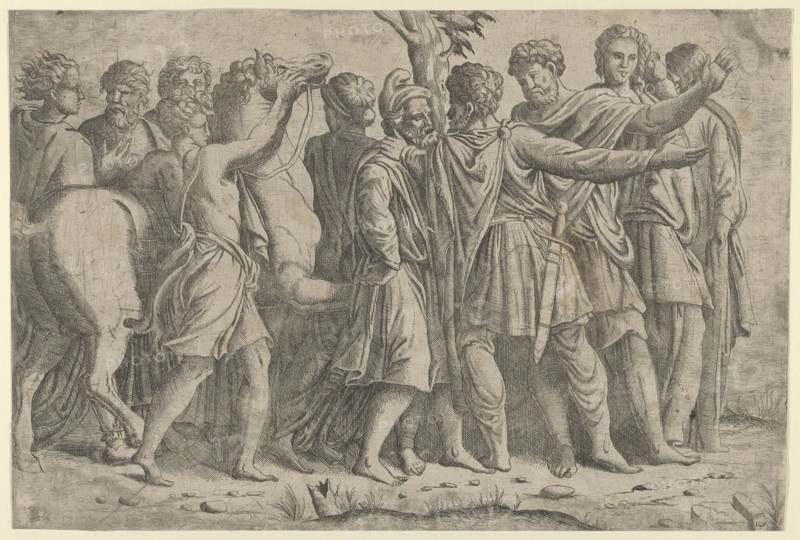 Group of Roman Figures, ca. 1542-45. Creator: Master IQV.