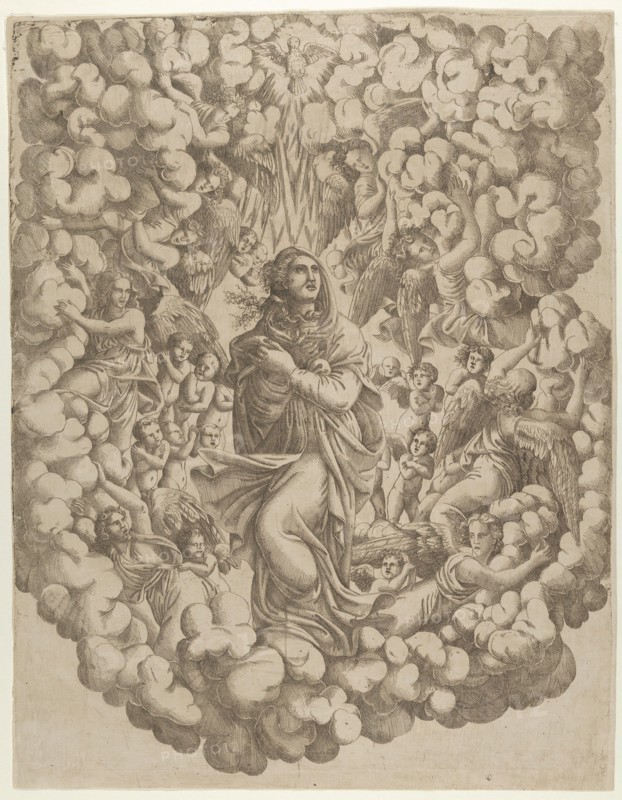 The Assumption of the Virgin, 1540-50. Creator: Master IQV.