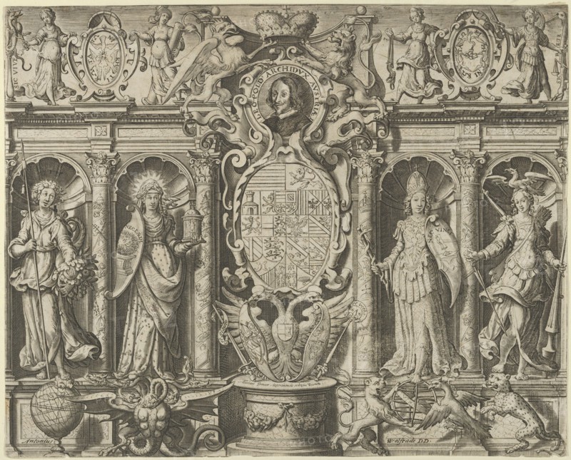 Allegory of Leopold V, Archduke of Austria, mid 16th-mid 17th century. Creator: Matthaeus Greuter.