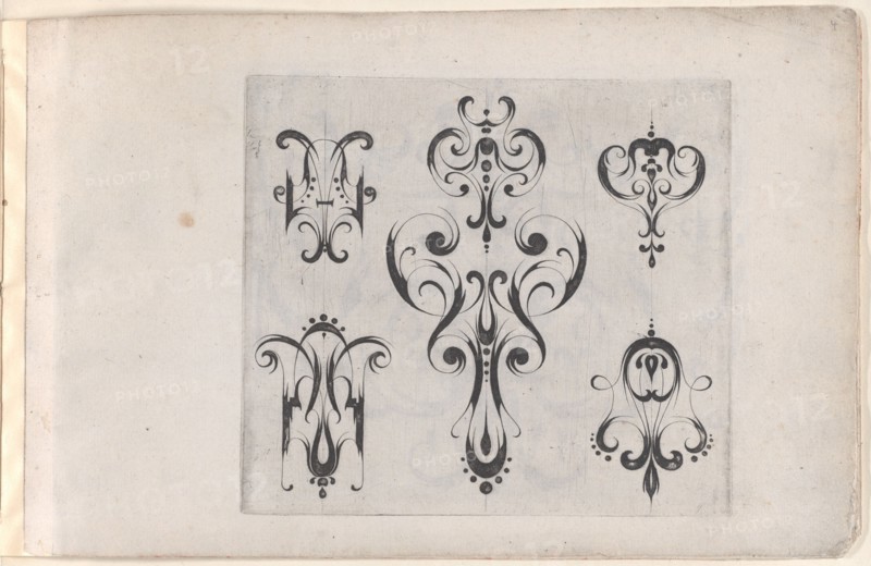 Plate from the Print Series 'Grateske voer golt smeden Schrijnwerkers Ende andere..., ca. 1610-1630. Creator: Meinert Gelijs.