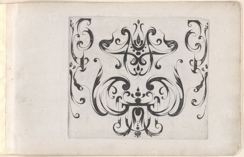 Plate from the Print Series 'Grateske voer golt smeden Schrijnwerkers Ende andere..., ca. 1610-1630. Creator: Meinert Gelijs.