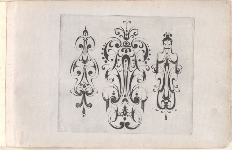 Plate from the Print Series 'Grateske voer golt smeden Schrijnwerkers Ende andere..., ca. 1610-1630. Creator: Meinert Gelijs.