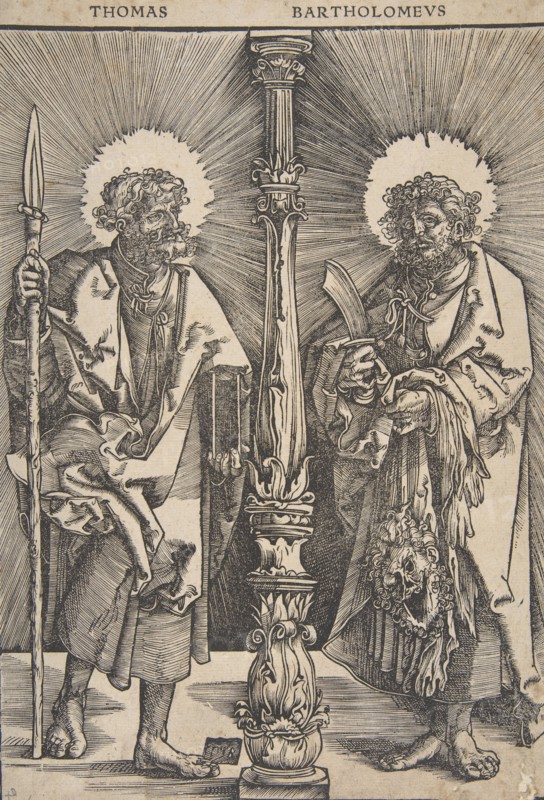 Sts. Thomas and Bartholomew, 1518. Creator: Monogrammist G.Z..