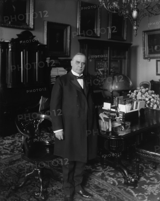President William McKinley at the White House, Monday, Nov. 27, 1900. Creator: Levin Handy.