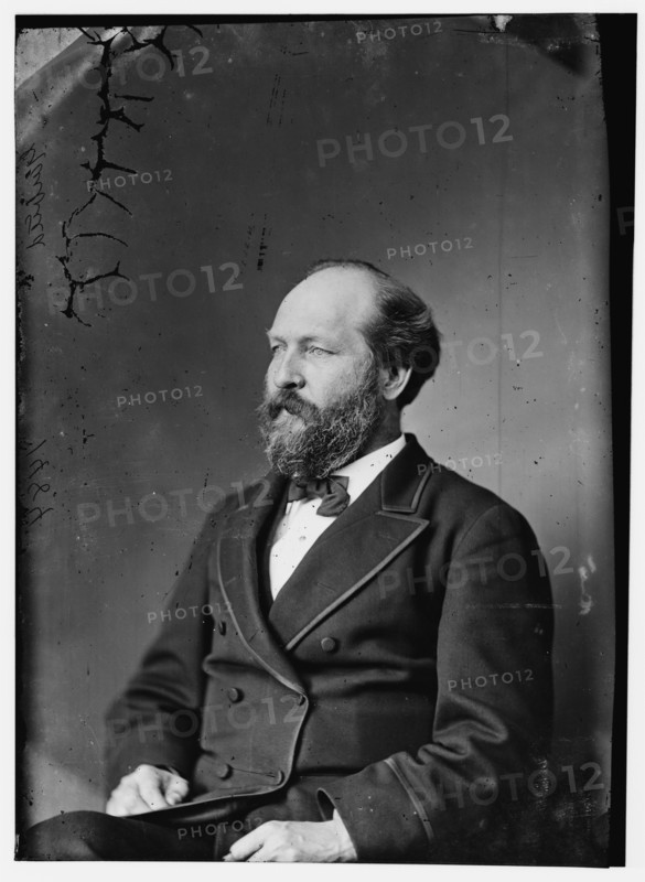 President James Garfield, between 1870 and 1880. Creator: Unknown.