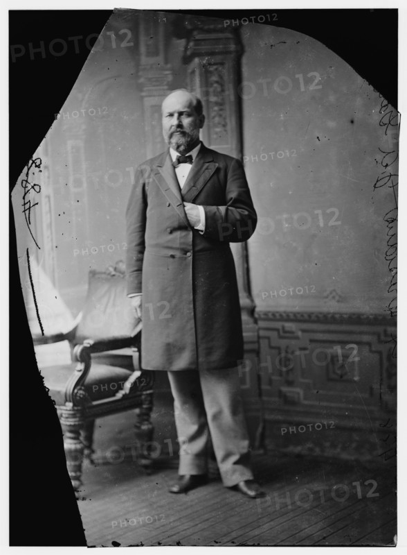President James A. Garfield, between 1870 and 1880. Creator: Unknown.
