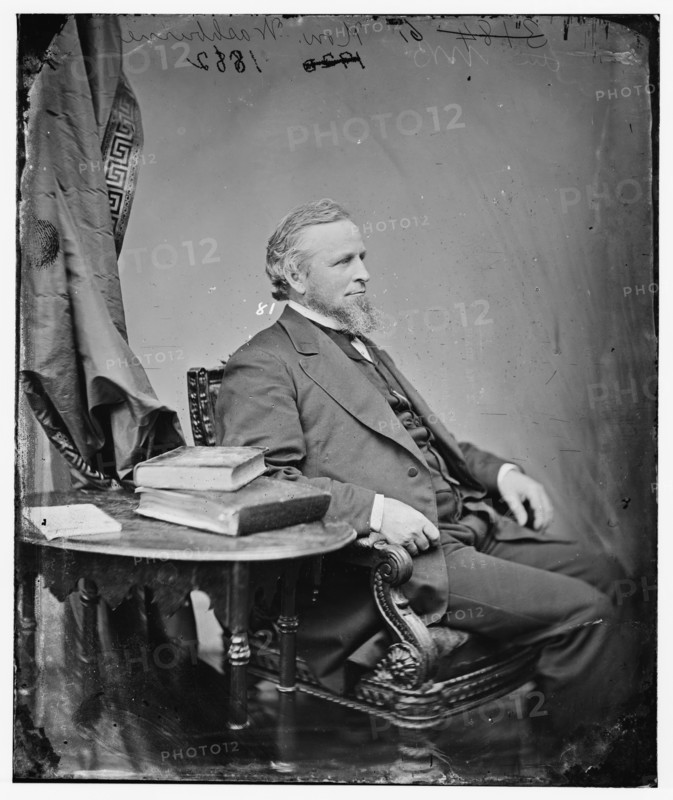 William Barrett Washburn of Massachusetts, between 1860 and 1875. Creator: Unknown.